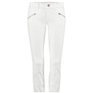 White Zip Skinny Jeans Cabi 5306 size 16